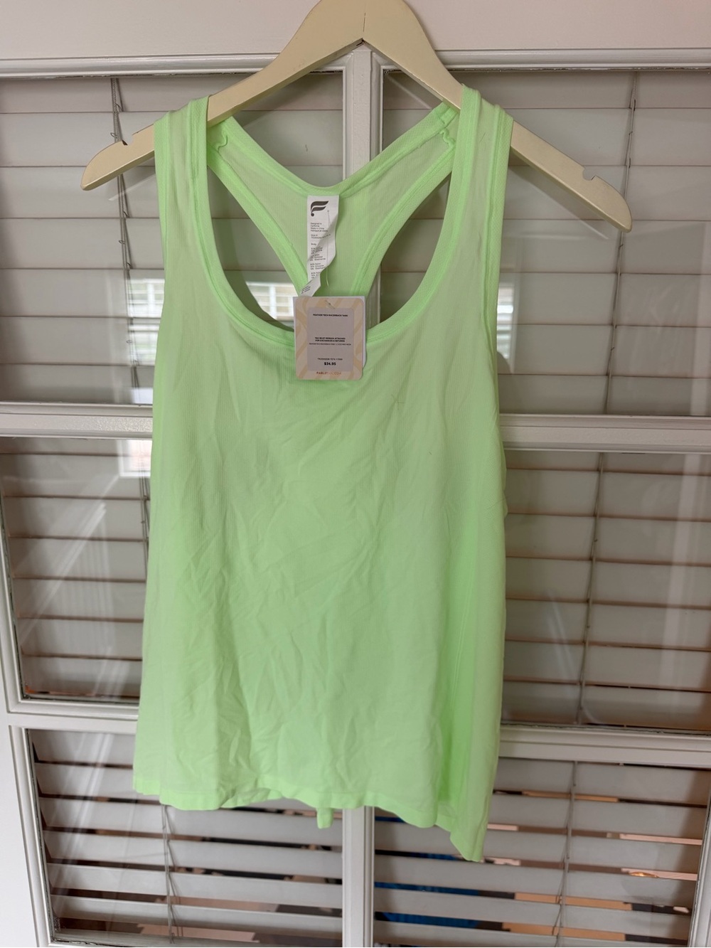 Fabletics Neon Green Racerback Tank Top - New With Tags